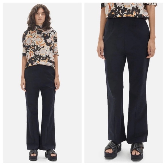 Marni Organic Cotton Drill Black Pants Trousers